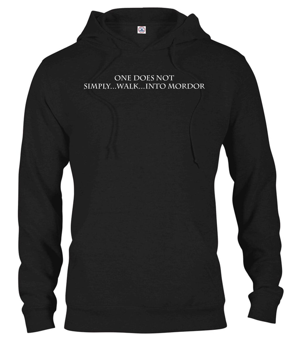 Black One Does Not Simply Walk Fantasy Hoodie