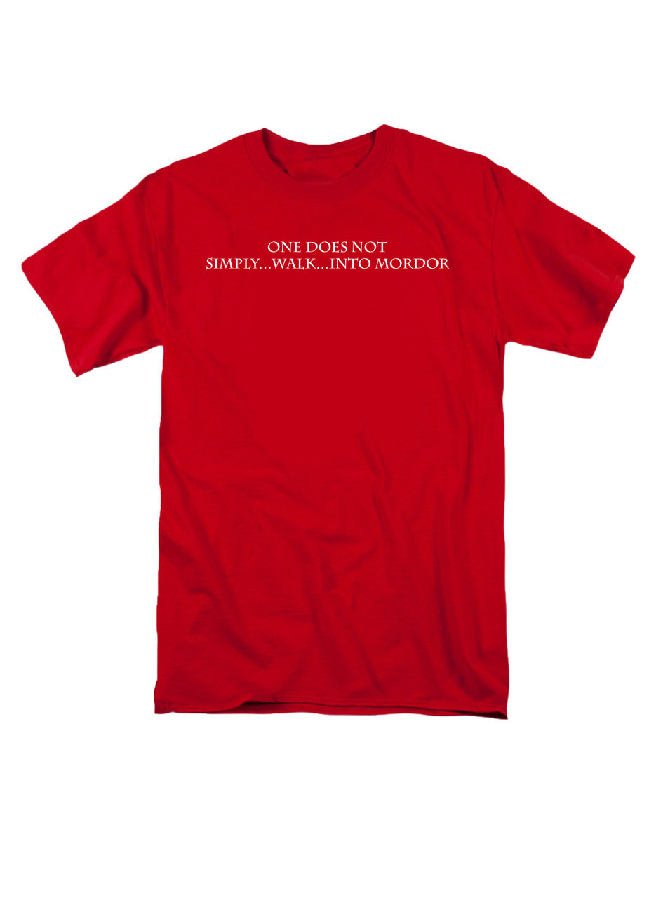 Red One Does Not Simply Walk Fantasy T-Shirt