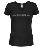 Black One Does Not Simply Walk Fantasy Juniors V-Neck T-Shirt
