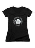 Black Outpost 31 Badge Juniors V-Neck T-Shirt