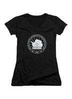 Black Outpost 31 Badge Juniors V-Neck T-Shirt
