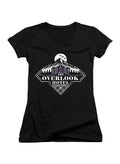 Black Overlook Hotel Juniors V-Neck T-Shirt
