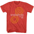 Red Heather Parks and Recreation t-shirt featuring a Snakehole Lounge logo design