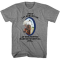 Graphite Heather Parks and Recreation t-shirt featuring a Met Li'l Sebastian design