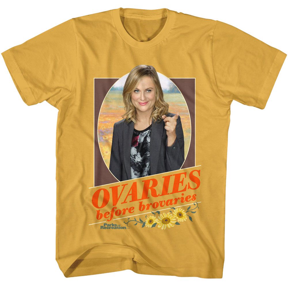 Ginger Parks and Recreation t-shirt featuring a Brovaries design