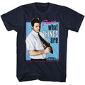 Navy Parks and Recreation t-shirt featuring an I Know What Things Are design