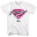 White Parks and Recreation t-shirt featuring a Janet Snakehole Diamond design