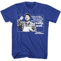 Royal Blue Parks and Recreation t-shirt featuring a No Idea What I'm Doing design