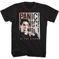 Black Panic! at the Disco t-shirt featuring a Panic! design