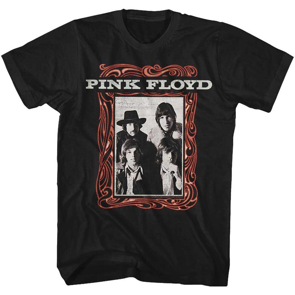 Black Pink Floyd t-shirt featuring a Point Me at the Sky design