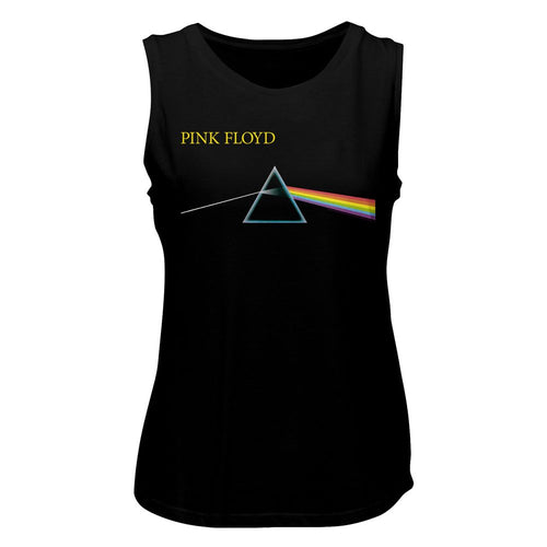 Pink Floyd Ladies Muscle Tank - Dark Side Simple