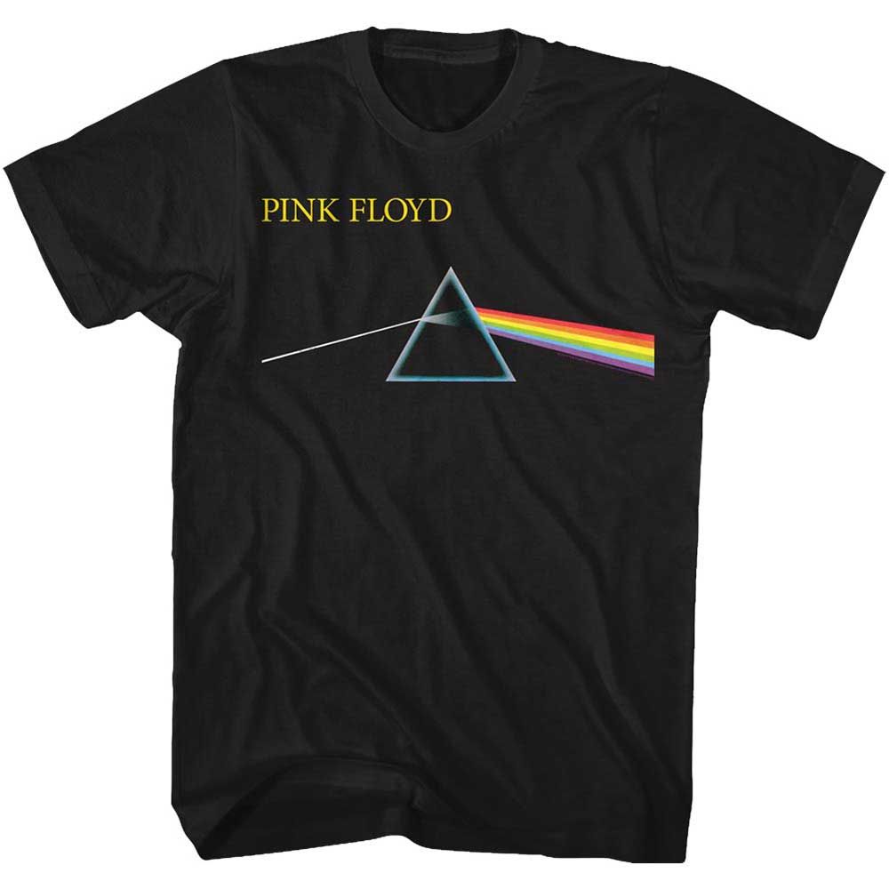 Black Pink Floyd t-shirt featuring a Dark Side simple design