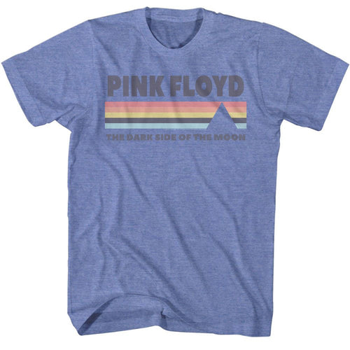 Light Blue Heather Pink Floyd t-shirt featuring a Dark Side of the Moon design
