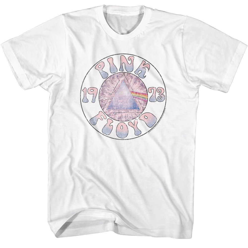 White Pink Floyd t-shirt featuring a Sketch Prism Circle design