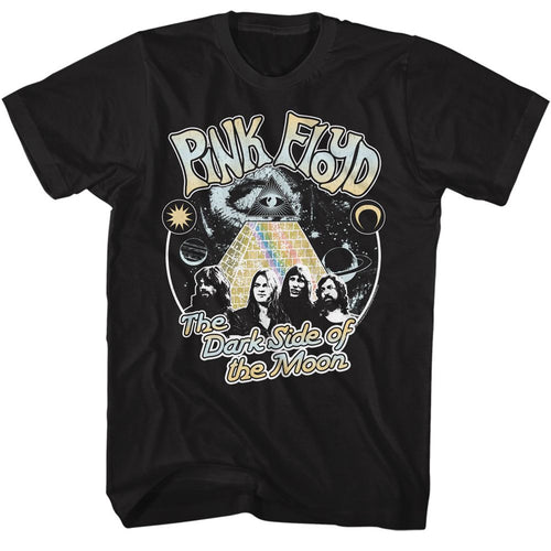 Black Pink Floyd t-shirt featuring a Space Pyramid design