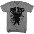 Graphite Heather Pink Floyd t-shirt featuring a Piper at the Gates of Dawn design
