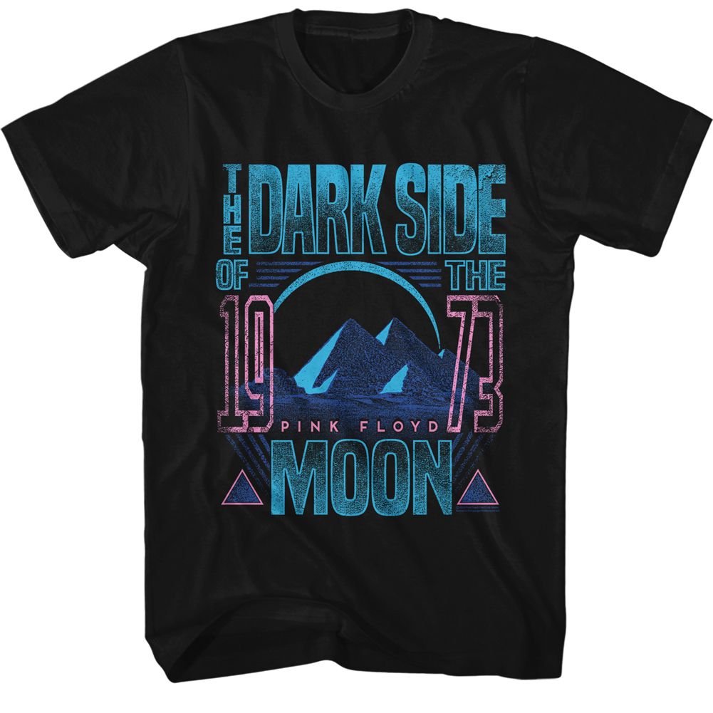 Black Pink Floyd t-shirt featuring a The Dark Side design