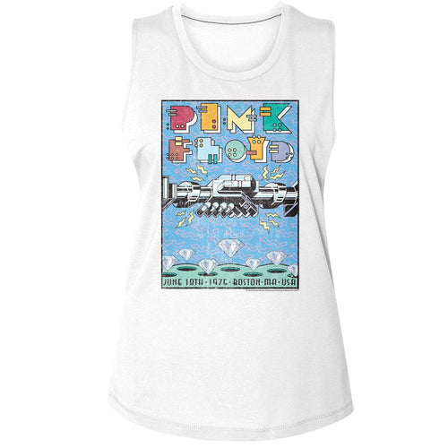 Pink Floyd Ladies Muscle Tank - Poster