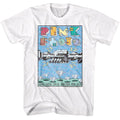 White Pink Floyd t-shirt featuring a Pink Floyd poster design