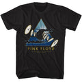 Black Pink Floyd t-shirt featuring a Melting Clock design
