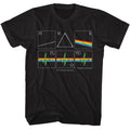 Black Pink Floyd t-shirt featuring a DSOTM Heartbeat Prism design