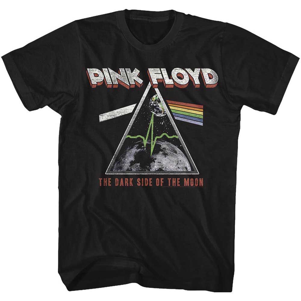 Black Pink Floyd t-shirt featuring a Moon design