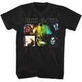 Black Pink Floyd t-shirt featuring a DSOTM Band Photos design