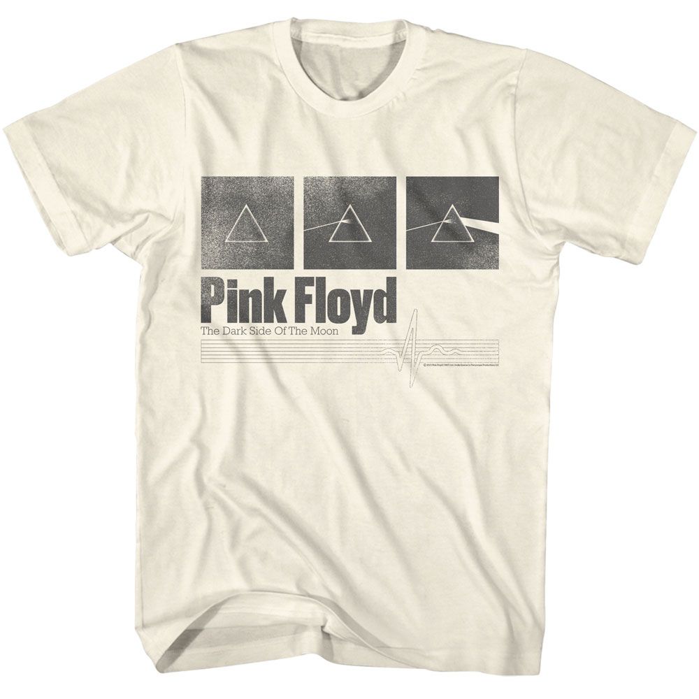 Natural Pink Floyd t-shirt featuring a DSOTM Prism Boxes design