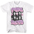 White Pink Floyd t-shirt featuring a Puff Text design