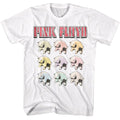 White Pink Floyd t-shirt featuring a Multi Color Pig Babies design