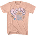 Peach Pink Floyd t-shirt featuring a Bucket Letters design