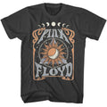 Smoke Gray Pink Floyd t-shirt featuring a Sun and Moon design