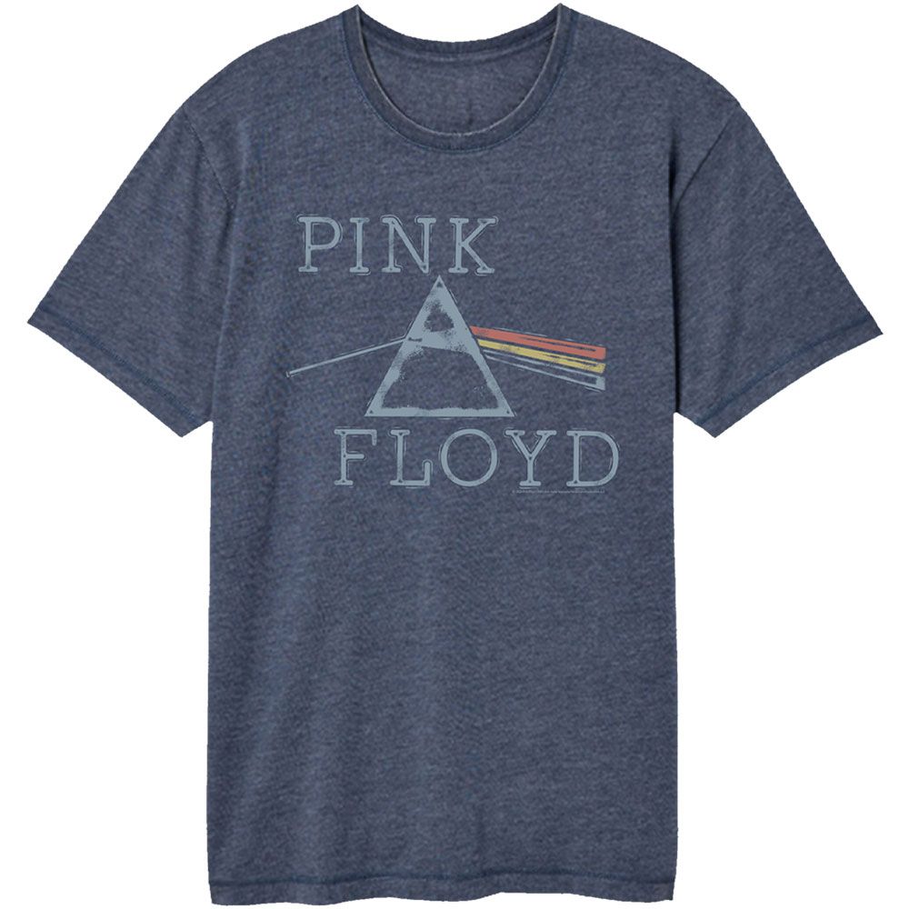 Pink Floyd Vintage Wash T-Shirt - Distressed Prism