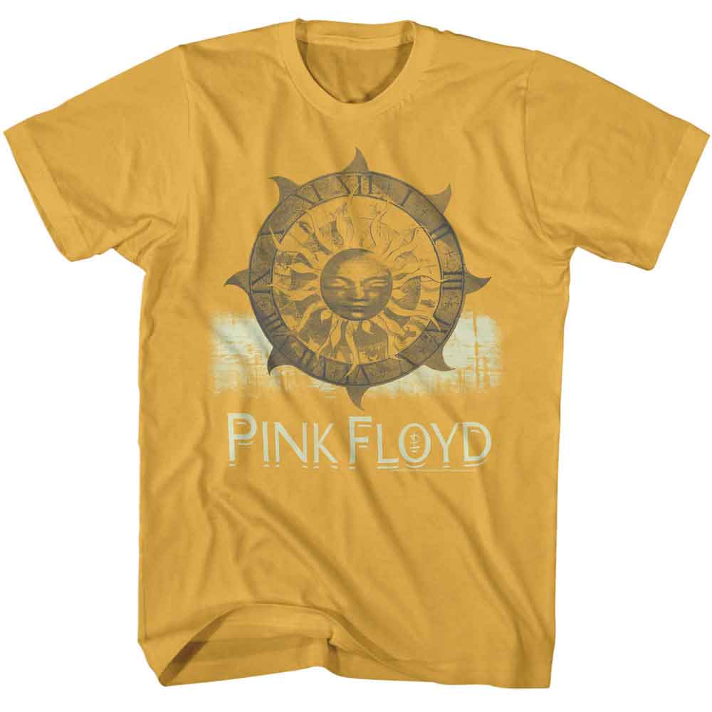 Ginger Pink Floyd t-shirt featuring a Sun Clock design