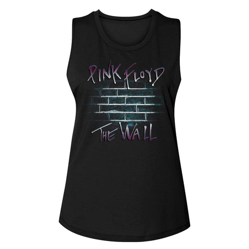 Pink Floyd Ladies Muscle Tank - Purple Floyd