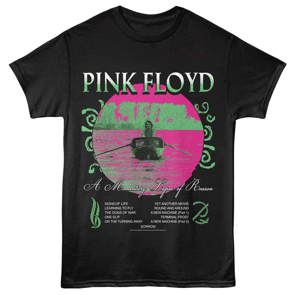 Black Pink Floyd t-shirt featuring an A Momentary Lapse of Reason design