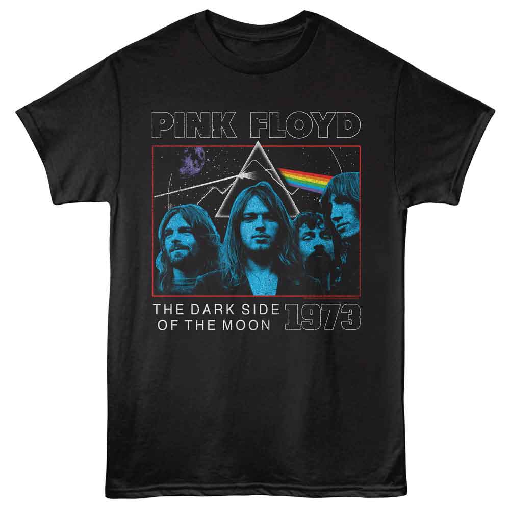 Black Pink Floyd t-shirt featuring a Dark Side design