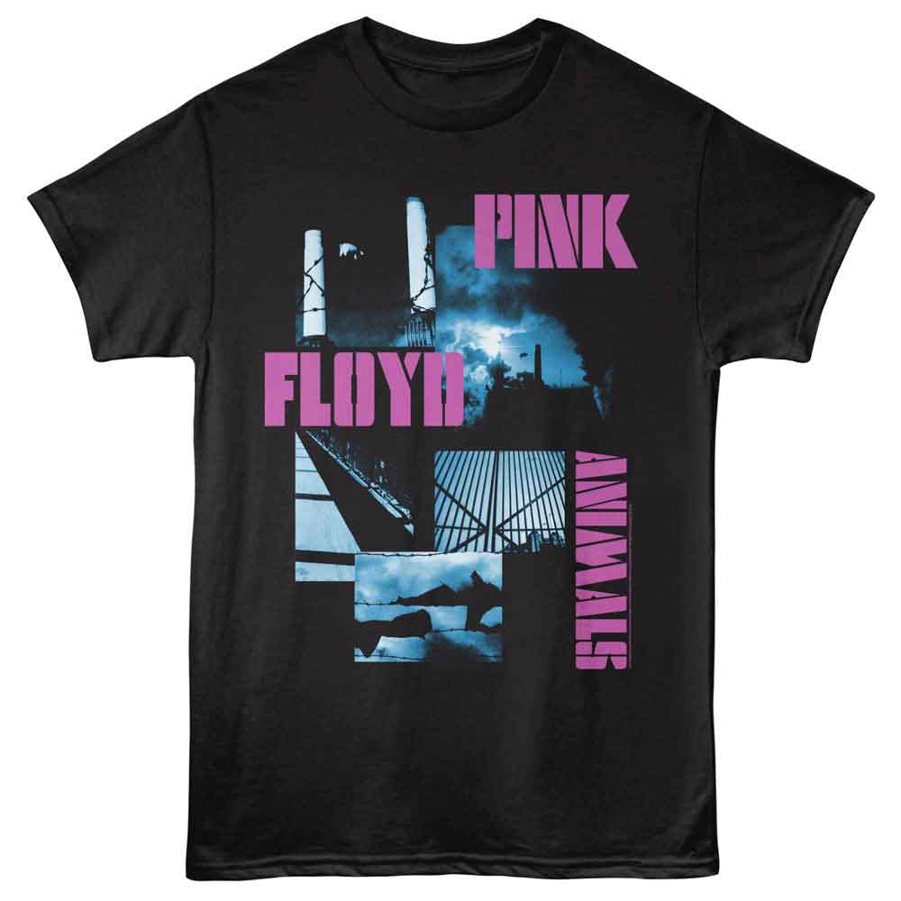 Black Pink Floyd t-shirt featuring a Pink Floyd Animals design