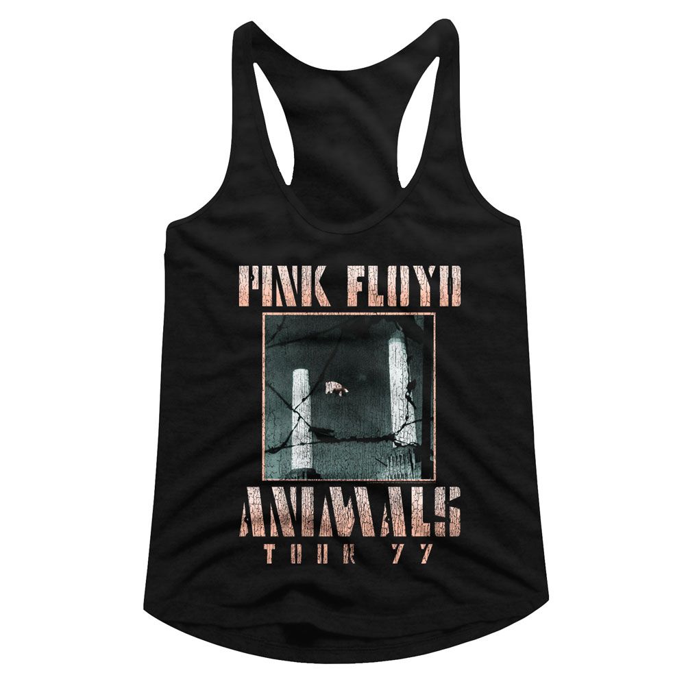 Pink Floyd Ladies Racerback - Animals Tour 77