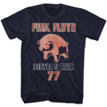 Navy Pink Floyd t-shirt featuring a Tour 77 design