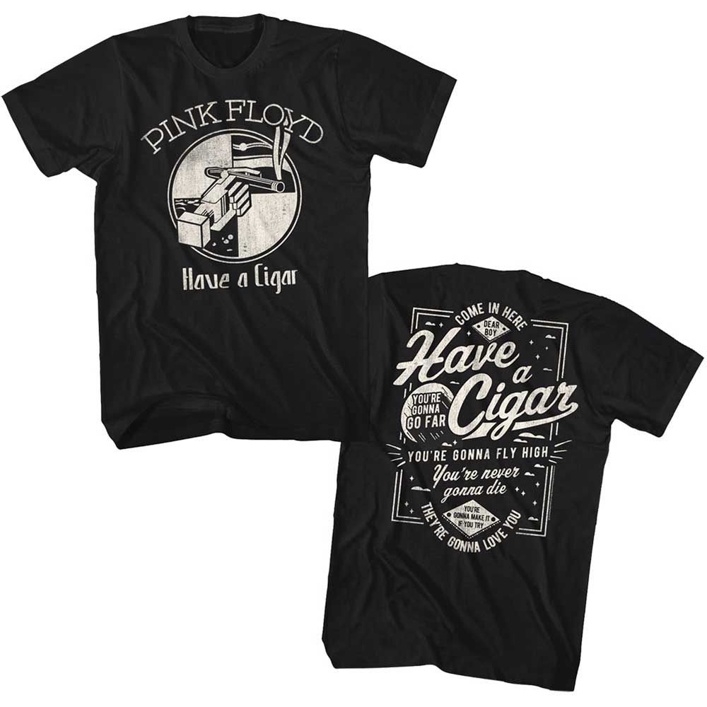 Black Pink Floyd t-shirt featuring a Have a Cigar design