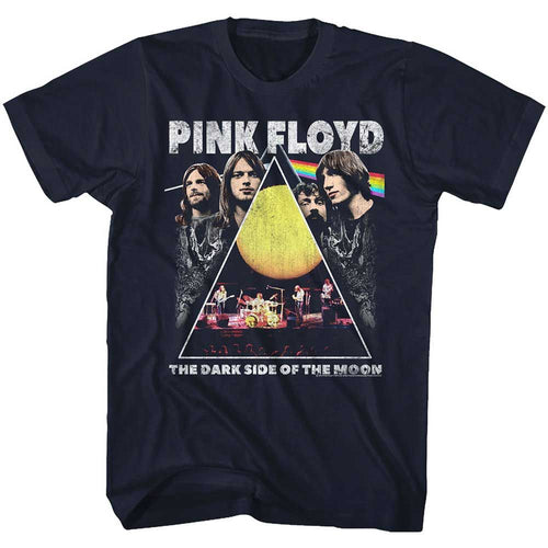 Navy Pink Floyd t-shirt featuring a Pink Floyd logo design