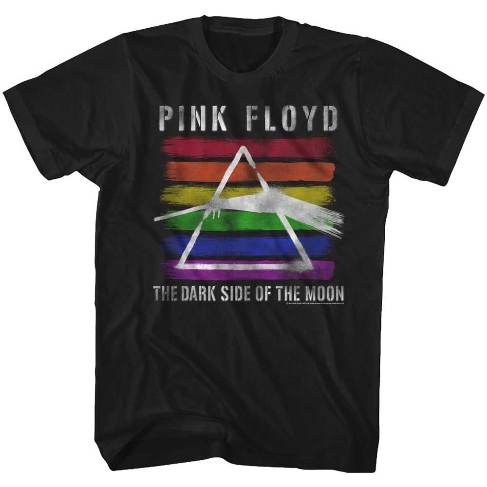 Black Pink Floyd t-shirt featuring a Rainbow design