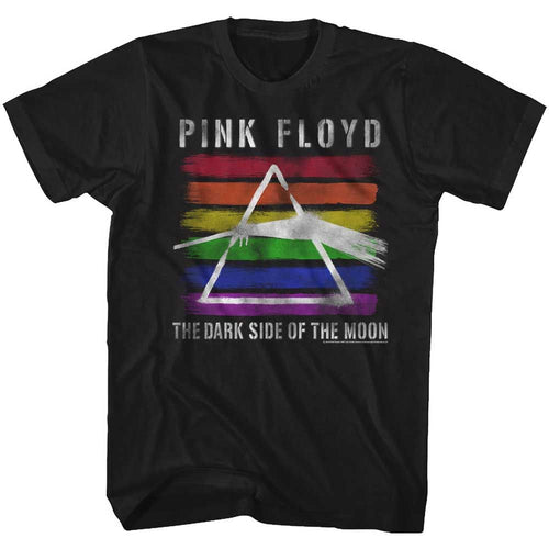 Black Pink Floyd t-shirt featuring a Rainbow design