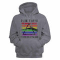 Gunmetal heather Pink Floyd pullover hoodie featuring a Rainbow Prism design