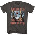 Smoke Gray Pink Floyd t-shirt featuring an Animals design