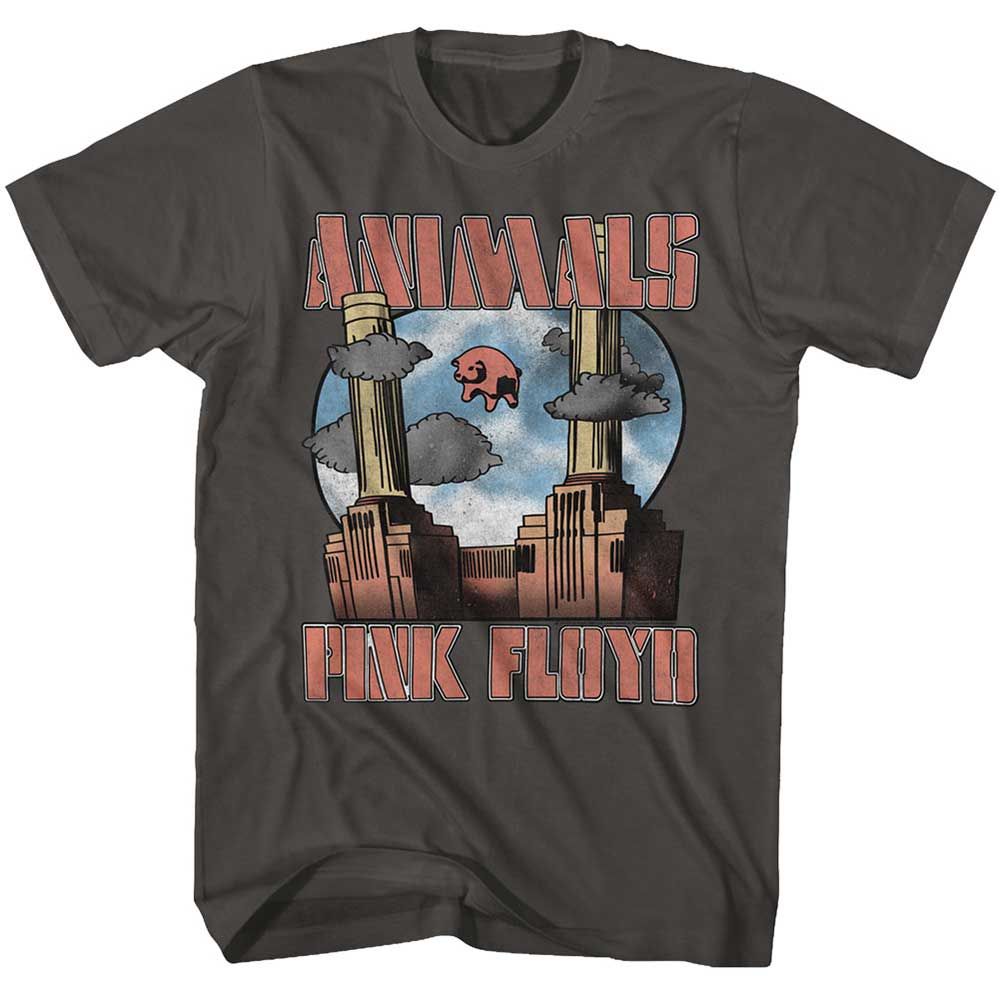 Smoke Gray Pink Floyd t-shirt featuring an Animals design