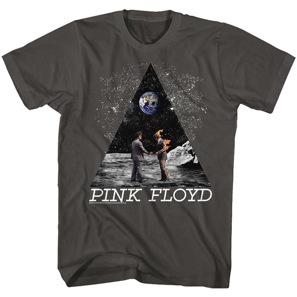 Smoke Gray Pink Floyd t-shirt featuring a Shake in Space design
