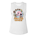 Pink Floyd Ladies Muscle Tank - Circle Pig
