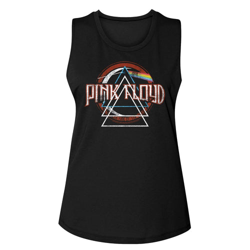 Pink Floyd Ladies Muscle Tank - Triangle Triad